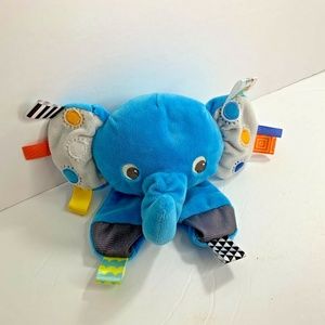 Bright Stars Taggies Plush Elephant Blue Stuffed A